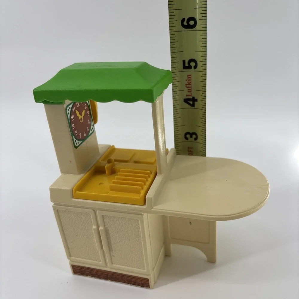 Little Tikes 1989 Party Kitchen Miniature -‎ Dollhouse Kitchen Island - Green